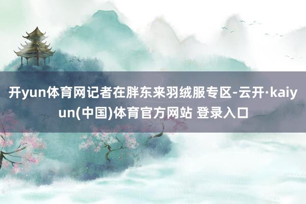 开yun体育网记者在胖东来羽绒服专区-云开·kaiyun(中国)体育官方网站 登录入口